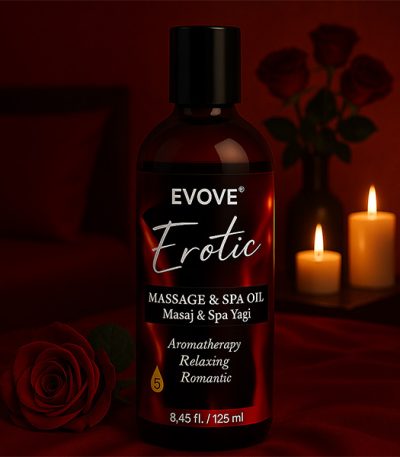 روغن ماساژ EVOVE مدل FANTASY حجم 125 میل با رایحه فانتزی و بافت سبک