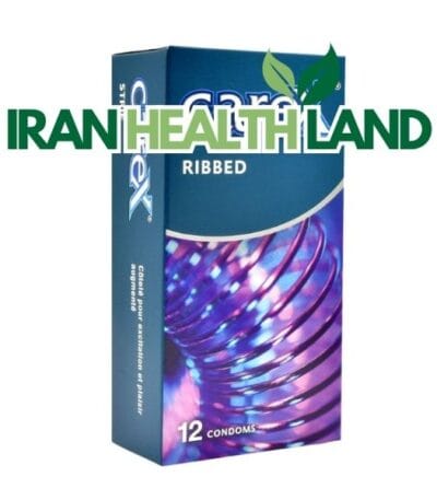 کاندوم CareX مدل Ribbed بسته ۱۲ عددی